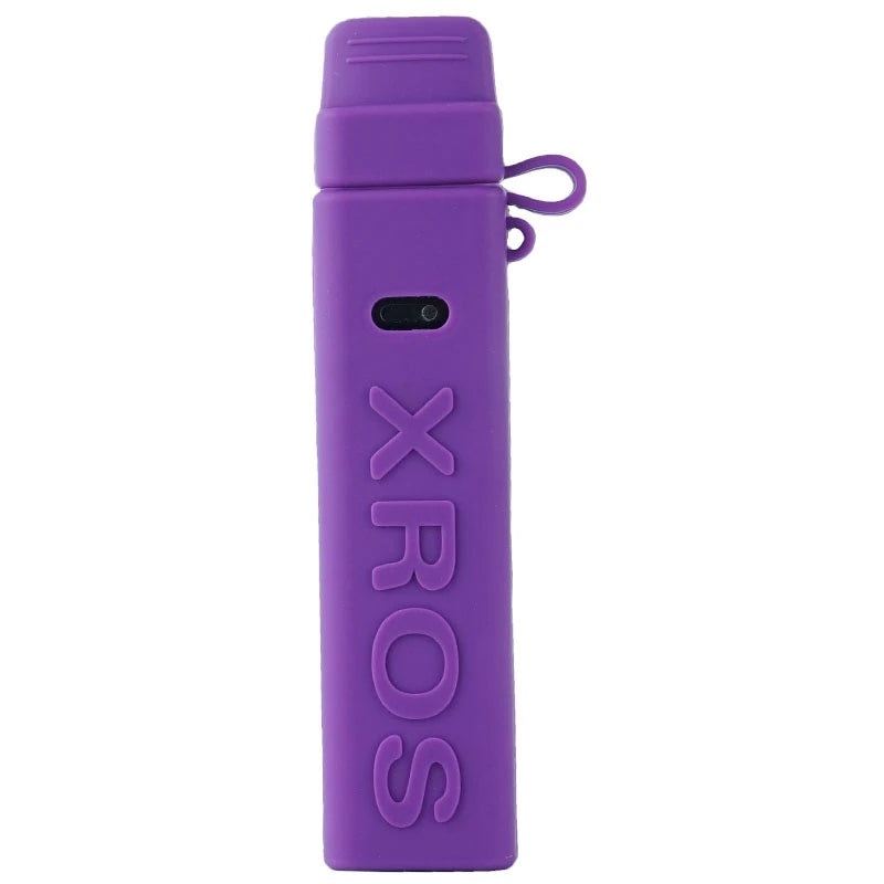 Coque silicone violet VapThor pour Vaporesso XROS, texture antichoc, antiglisse, résistante