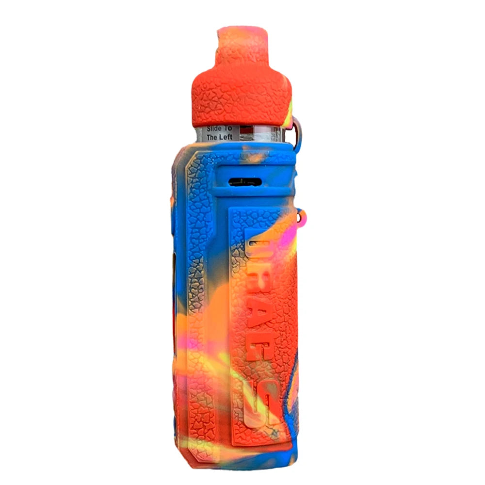 Coque silicone VapThor arc-en-ciel pour Voopoo Drag S, antichoc, antiglisse, confort, résistant à l'eau