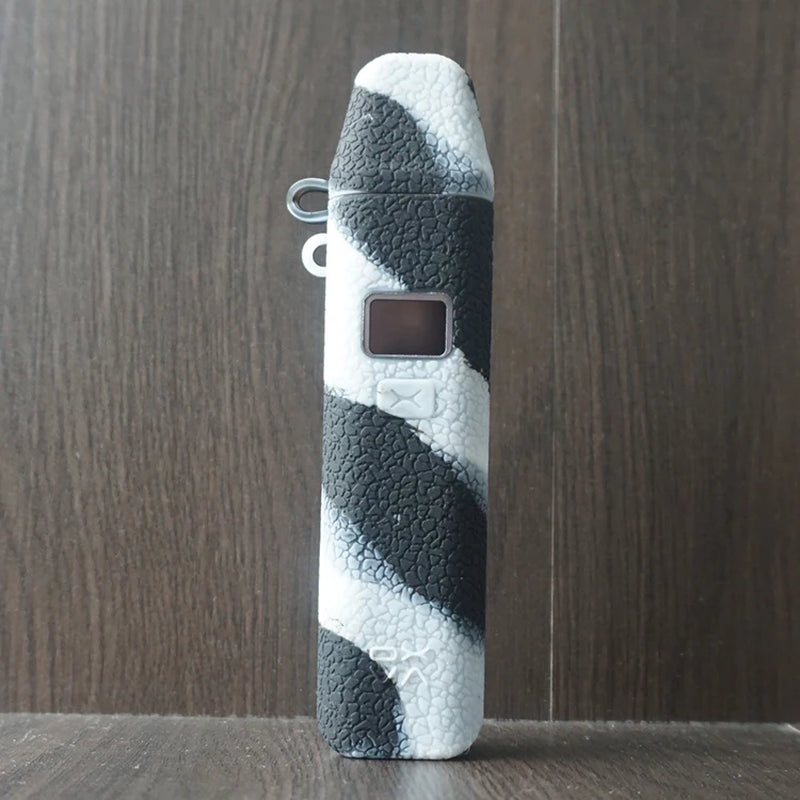 Coque silicone VapThor noir et blanc pour OXVA Xlim Pro, antichoc, antiglisse, confort, résistant à l'eau