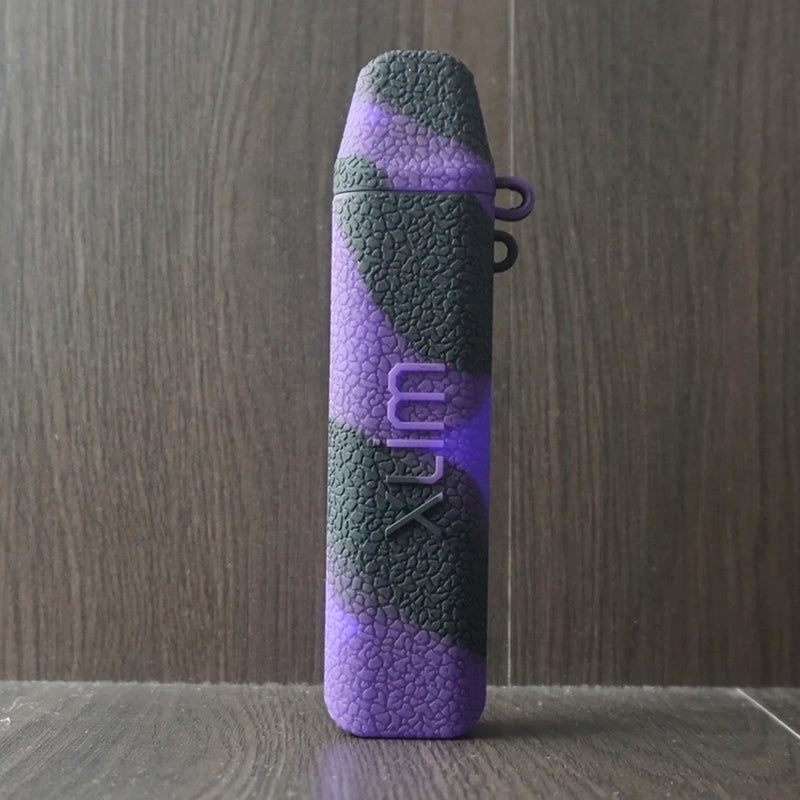 Coque silicone VapThor noir et violet pour OXVA Xlim Pro, antichoc, antiglisse, confort, résistant à l'eau