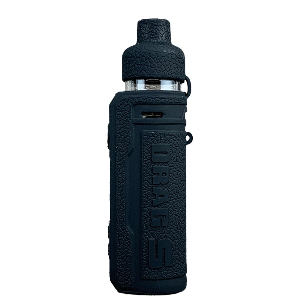 Coque silicone VapThor rouge pour Voopoo Drag S, antichoc, antiglisse, confort, résistant à l'eau