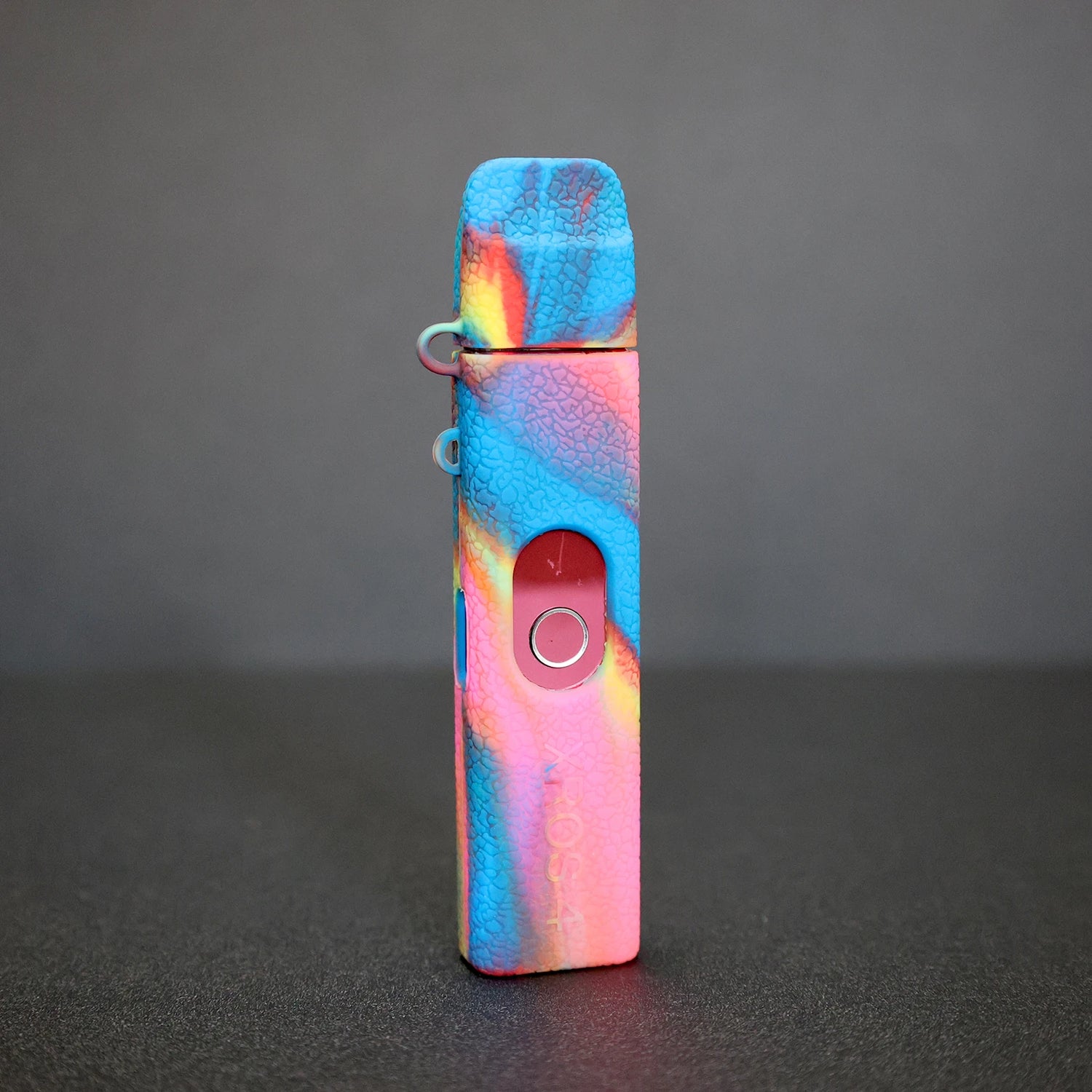 Coque silicone VapThor arc-en-ciel pour Vaporesso XROS 4, texture antichoc, antiglisse, résistante