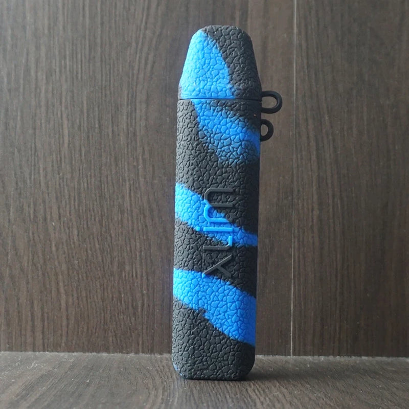 Coque silicone VapThor noir et bleu pour OXVA Xlim Pro, antichoc, antiglisse, confort, résistant à l'eau