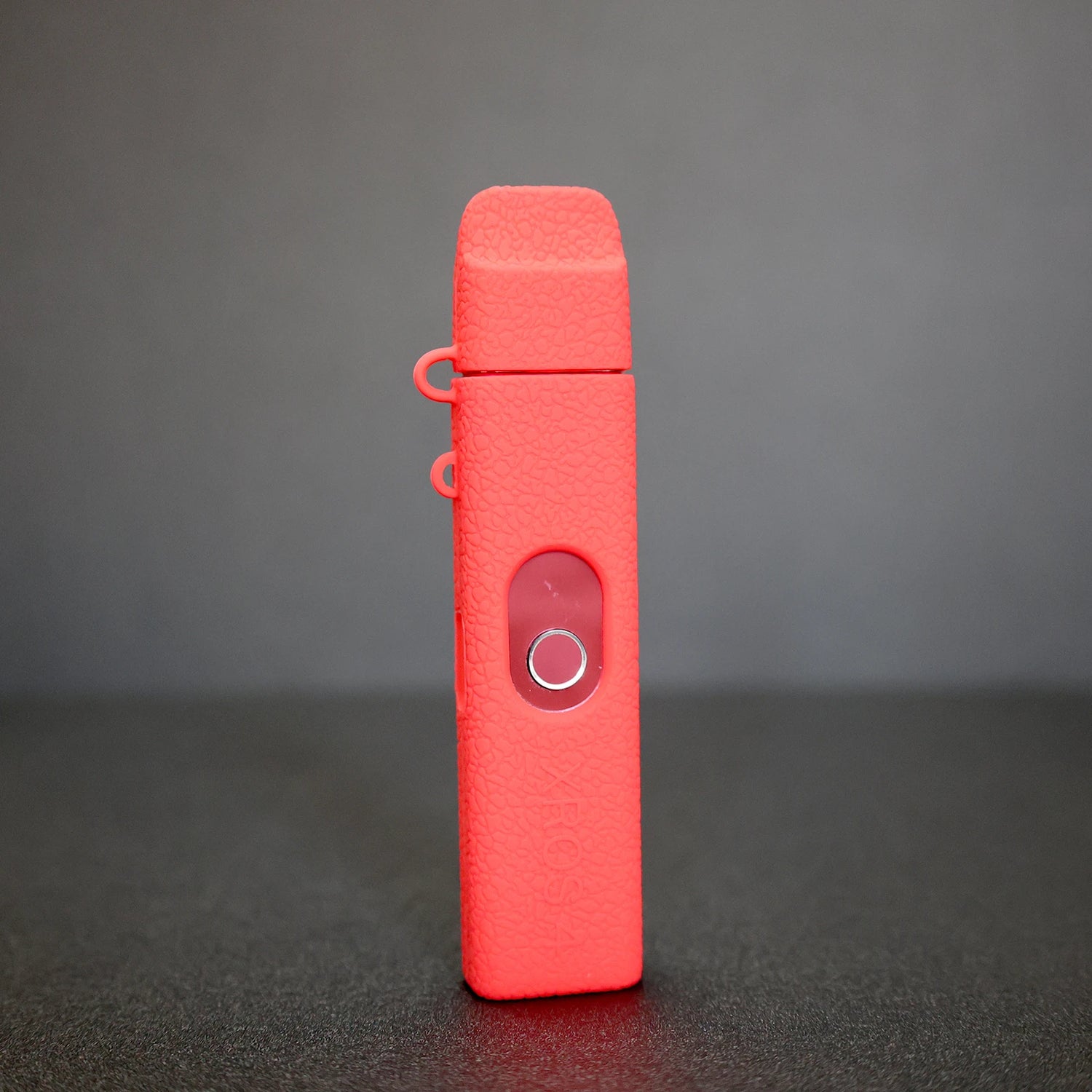 Coque silicone VapThor orange pour Vaporesso XROS 4, texture antichoc, antiglisse, résistante