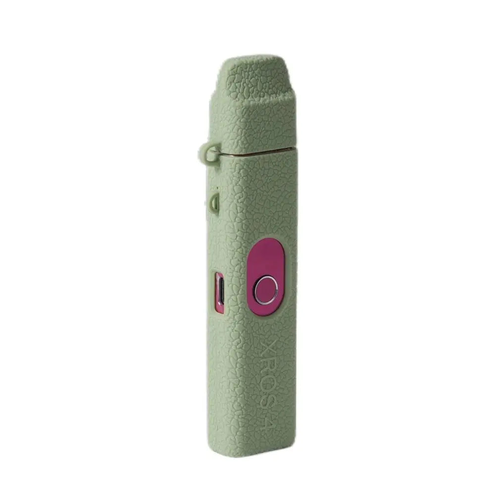 Coque silicone VapThor vert pour Vaporesso XROS 4, texture antichoc, antiglisse, résistante